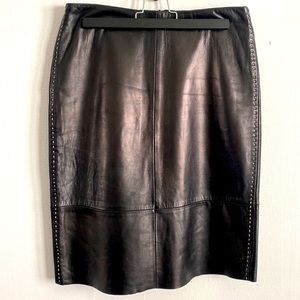 Vintage leather skirt